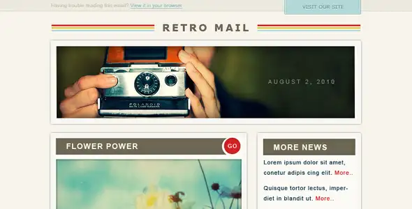 Retro Mail - Newsletters Email Templates