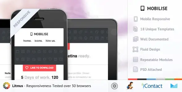 Mobilise - Responsive E-mail Template - Email Templates Marketing