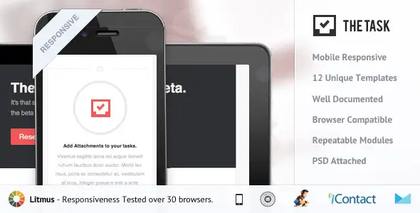 Task - Responsive E-mail Template - Email Templates Marketing