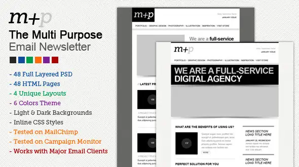 The Multi Purpose HTML Email Template (48 HTMLS) - Email Templates Marketing