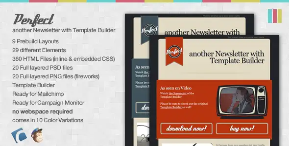 Perfect - another Newsletter with Template Builder - Newsletters Email Templates