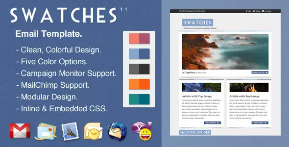 Swatches - Newsletters Email Templates