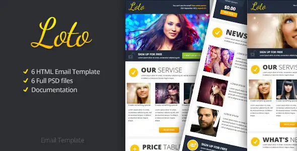 Loto Email Template - Email Templates Marketing
