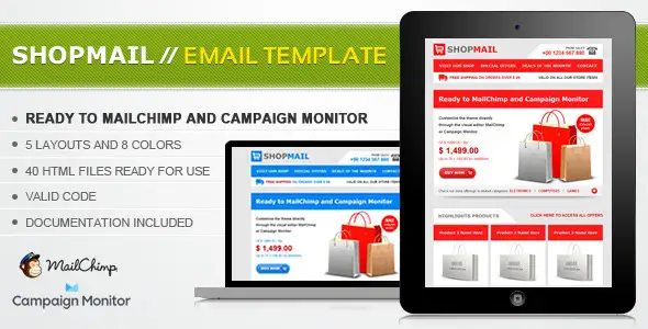 Shop Mail - HTML Email Template - Email Templates Marketing