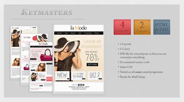 La Mode - email template - Newsletters Email Templates