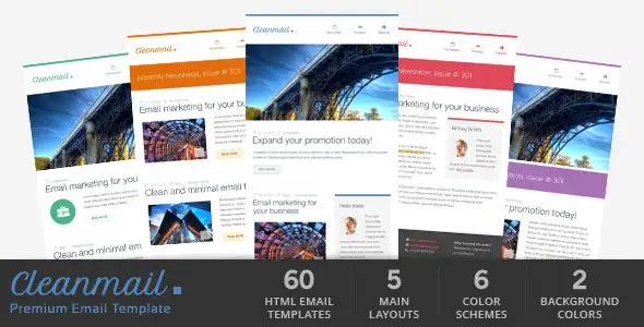Clean Mail - Minimal Email Template - Newsletters Email Templates