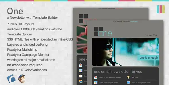 One Email Newsletter with Template Builder - Newsletters Email Templates