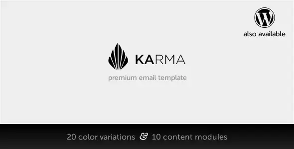 Karma - Clean Modern Corporate Email Template - Email Templates Marketing