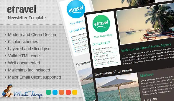 Etravel Email - Newsletters Email Templates