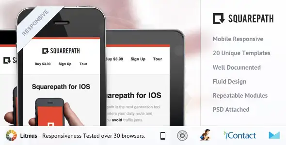 SquarePath - Responsive E-mail Template - Email Templates Marketing