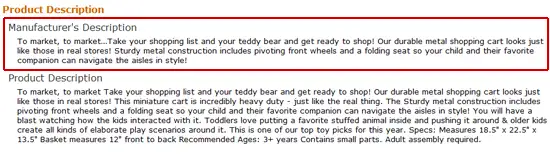 Manufacturer's Description on Amazon