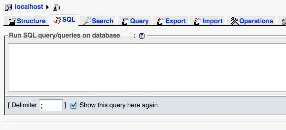 SQL Query Box